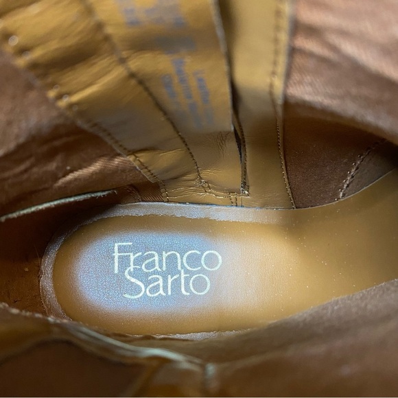 Franco Sarto Elese Brown Leather Bootie 7M - Picture 12 of 14